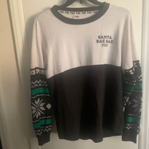 Holiday themed Pink sweater Size Large